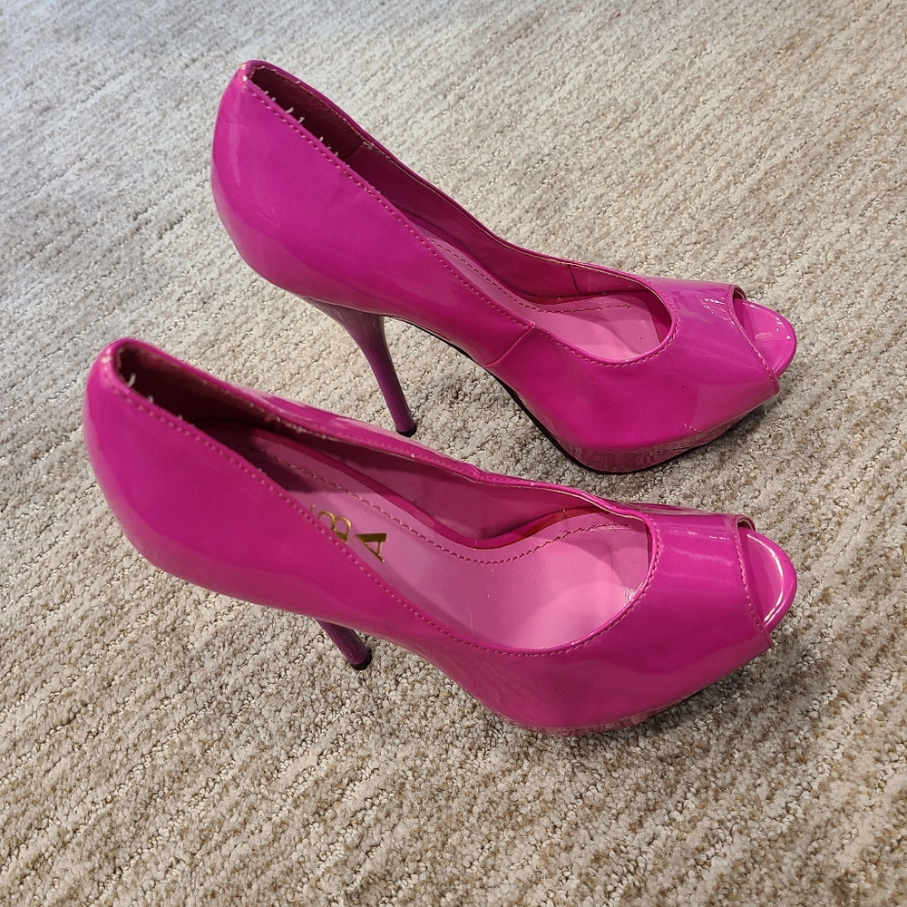 Alba peep toe heels